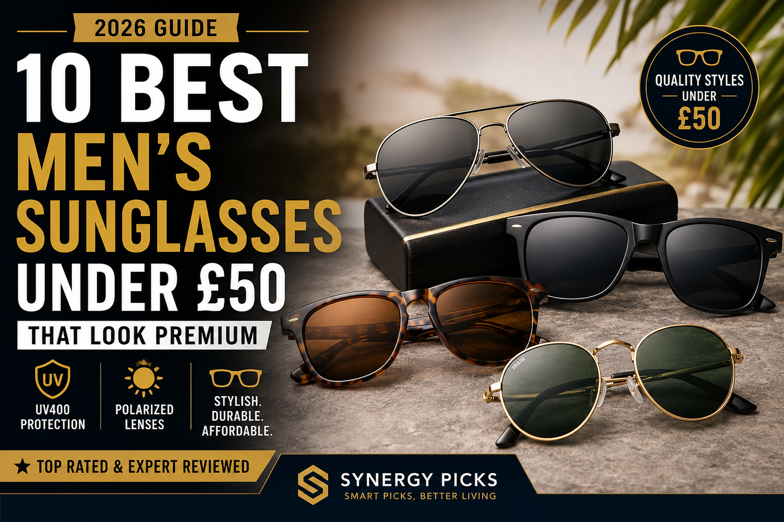 10 Best Men’s Sunglasses Under £50 That Look Premium (2026)