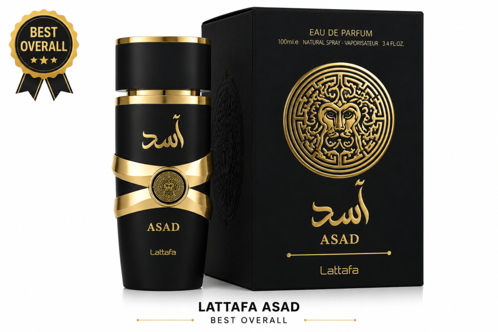 luxury black and gold perfume